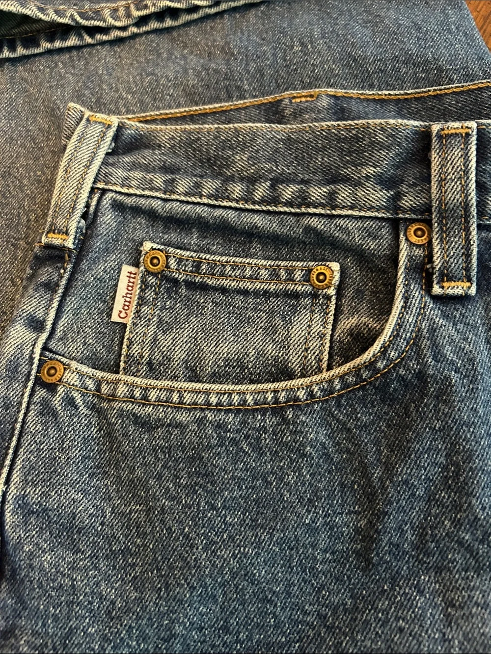 Carhartt Men's Straight Leg Denim Jeans - Blue 40 x 30 EUC